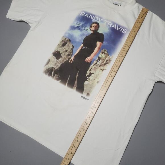Vintage Randy Travis "Made of Stone" tour tee Mens  2XL - Picture 8 of 8